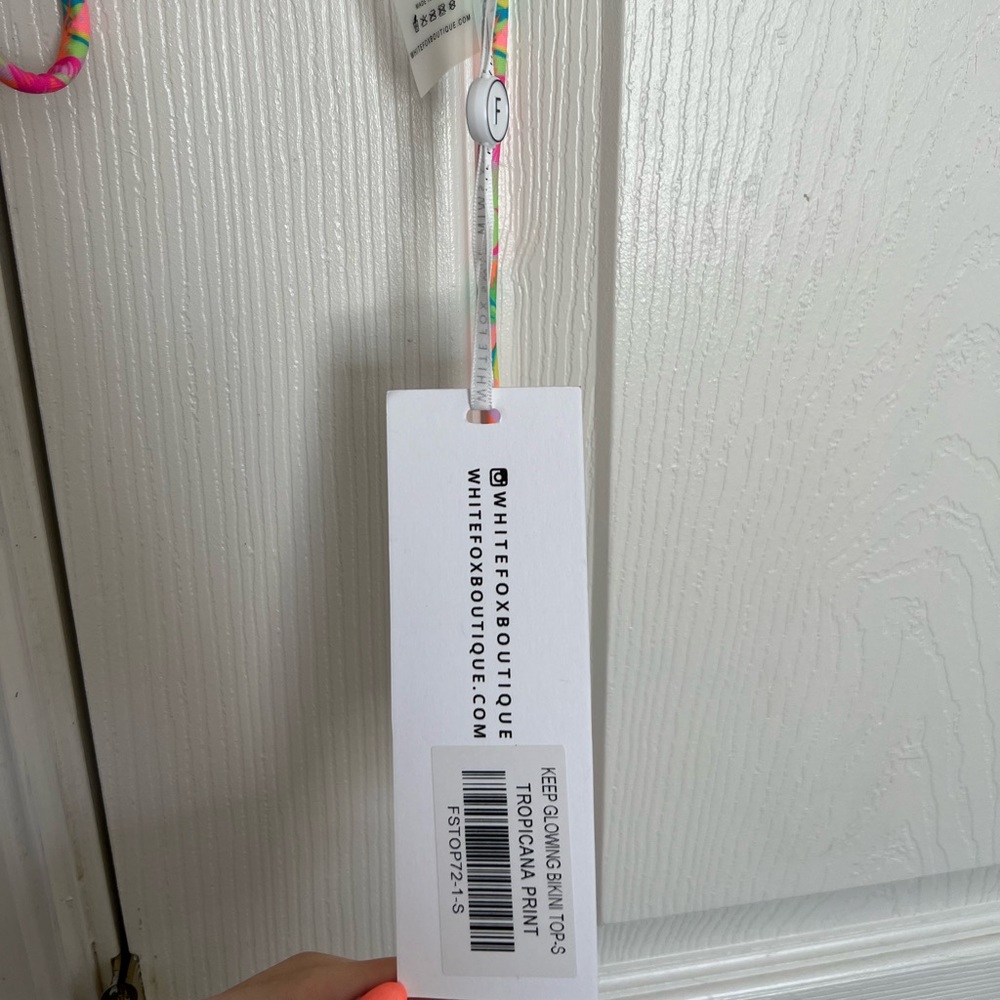 White Fox Boutique Keep Glowing Bikini Top - Picture 5 of 6